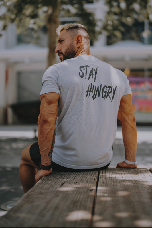 Stay Hungry White T